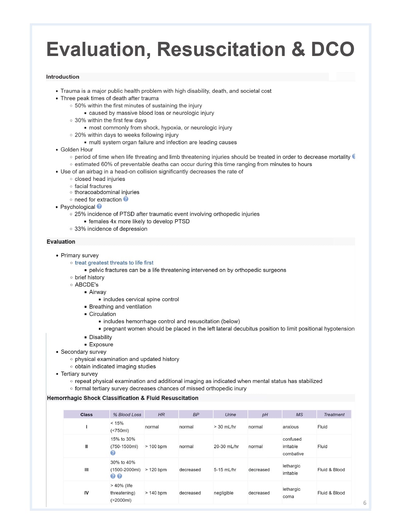 Orthobullets Notes - Vol 1 - PrintDoc