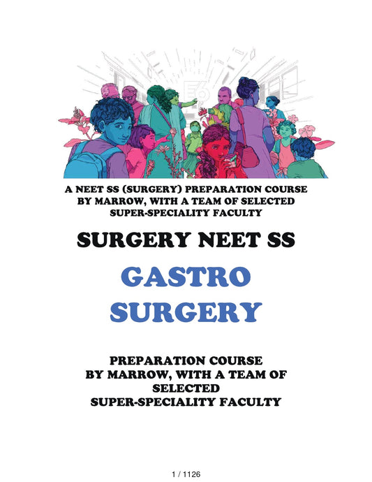 Surgery Neet SS - Gastro Surgery - PrintDoc