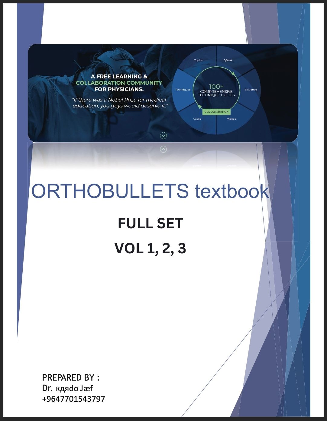 Orthobullets Notes - Full Set Notes