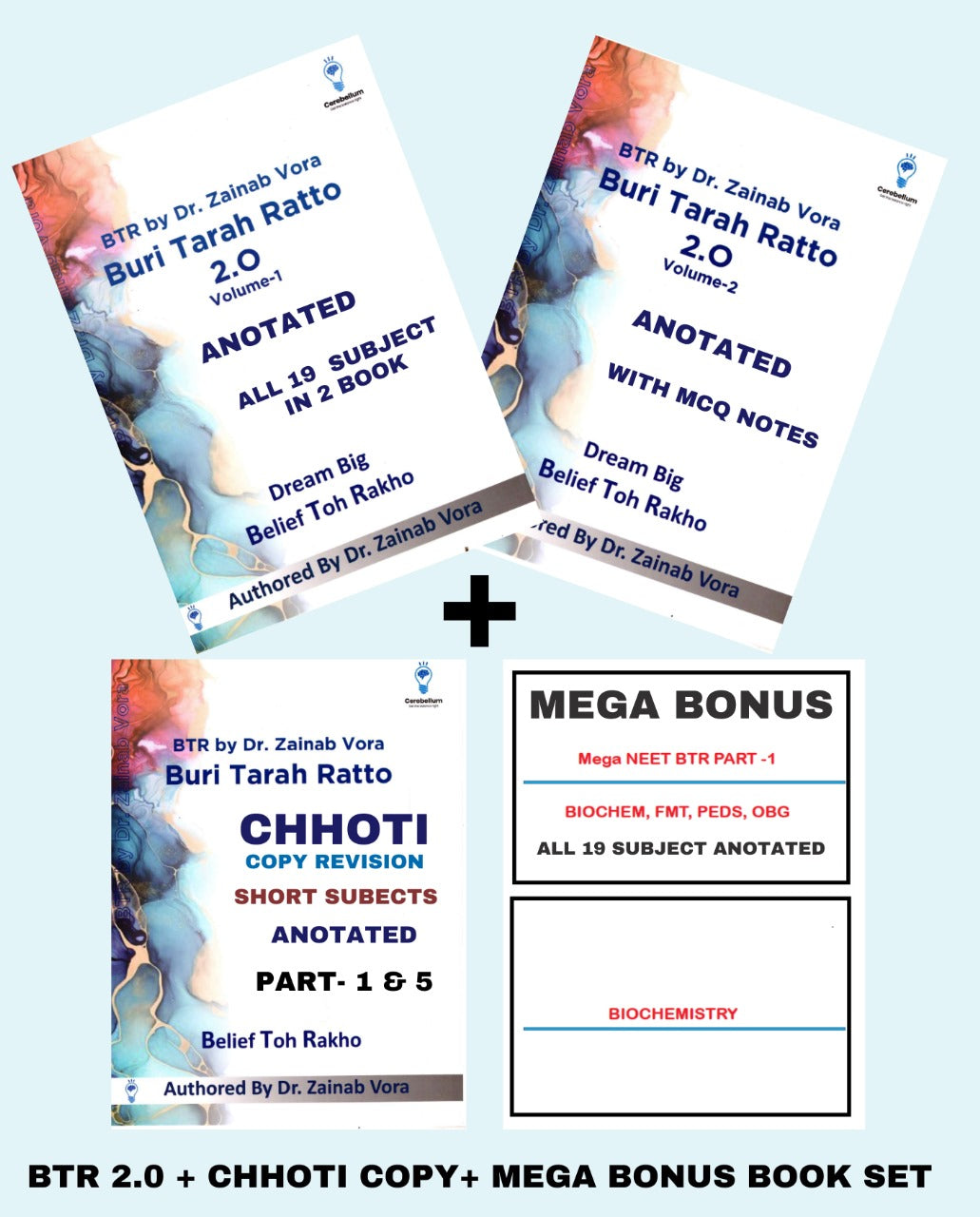 BTR 2.0 -  Chhoti Copy - Mega Bonus (All Notes are Anotated) for Neet-PG BY DR. ZAINAB VORA (New Offer)