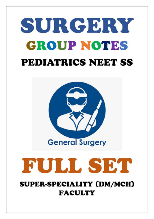 Prep Surgery - Full Set - Super Speciality Notes