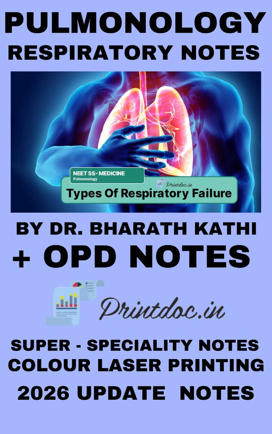 Resident Pulmonology - OPD Notes (New Version)