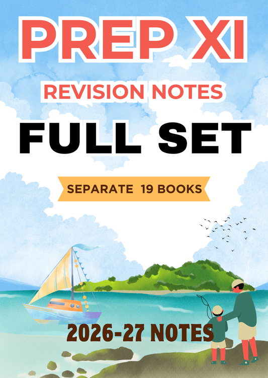 FULL SET SEPARATE  19 BOOKS - Prep XI RR Notes 2026