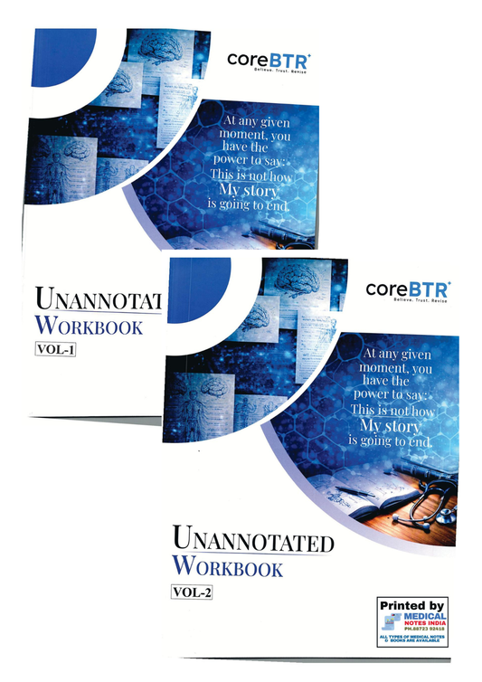 Core BTR Notes UNANNOTATED 2026 Notes