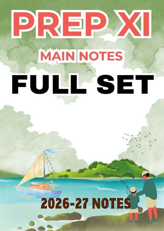 FULL SET - Prep XI Notes 2026